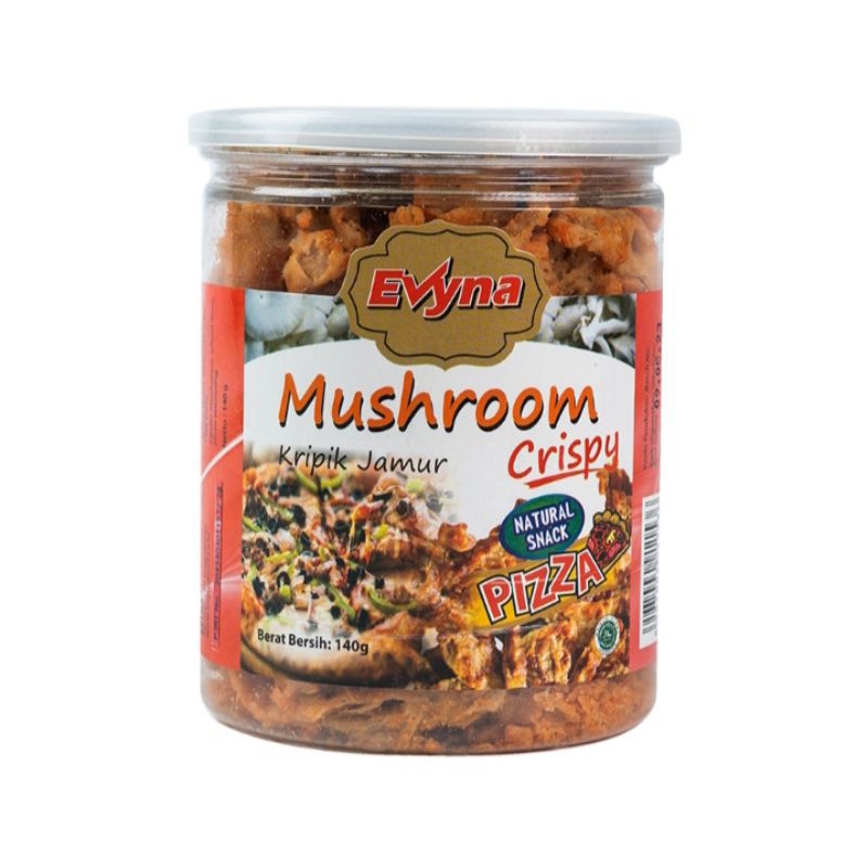 

Evyna Mushroom Crispy Keripik Jamur Roast Beef-Jamur Fizza 140g