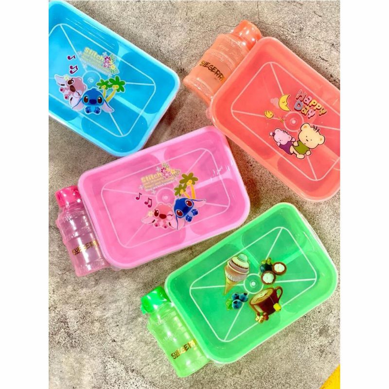 Lunch Box Sekat Anak / Wadah Bekal Nasi / Kotak Makan
