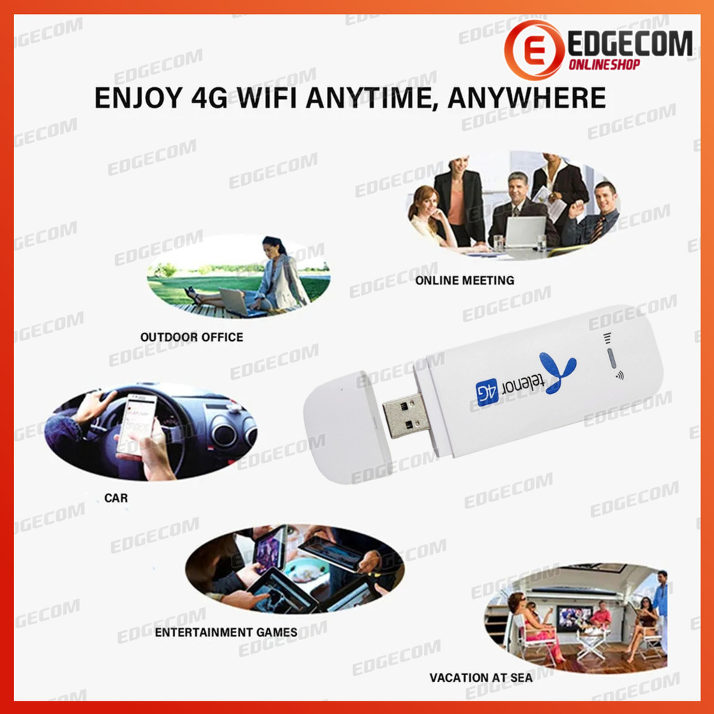 4G LTE USB MODEM E3250 WINGLE TELENOR 150 Mbps Wireless WiFi Modem stick Portable