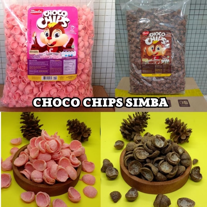 

CHOCO CHIPS COKLAT SIMBA CHOCOCRUNCH STAWBERY SNACK KILOAN MURAH