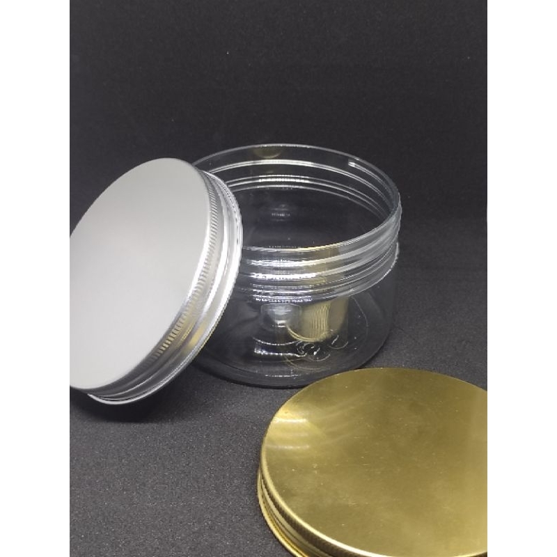 Toples Plastik Tabung 300ml Polos || Tutup Aluminium & Plastik