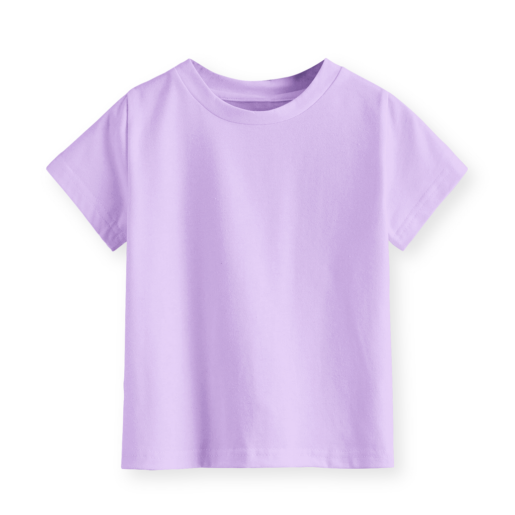 Kaos Polos Anak Usia 1-12 Tahun Laki-Laki Perempuan Lengan Pendek Warna Ungu Lilac