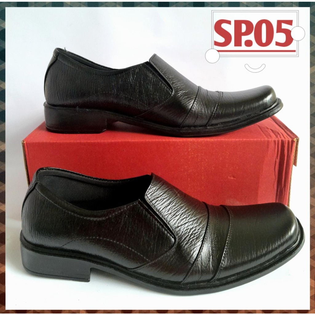 (COD TERBARU) Sepatu Pantofel Kulit Sapi Asli Garut handmade berkualitas