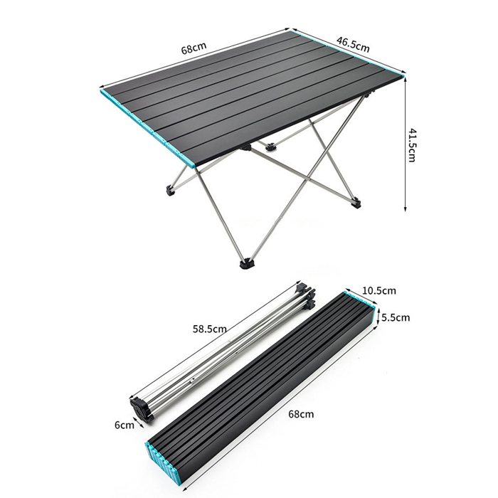 Meja Portabel Meja Lipat Kecil Portable Outdoor Camping Hiking Piknik