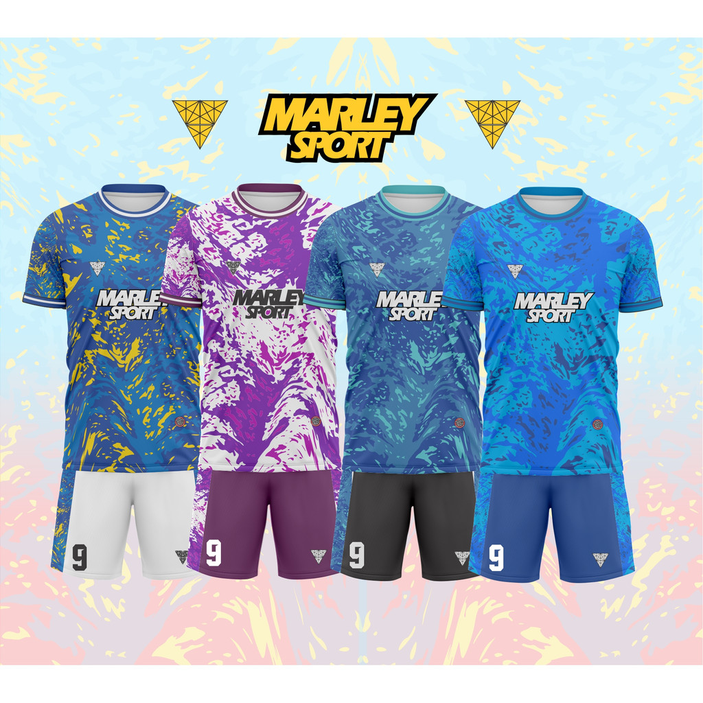 Baju Futsal Costum Printing Jersey Bola Full Printing Gratis Nama dan Angka Baju Bola Costum Printin