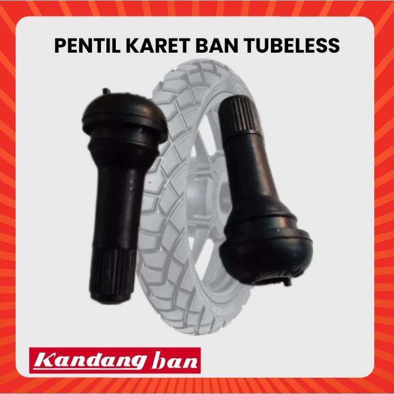 PENTIL KARET  BAN TUBELESS UNTUK MOTOR