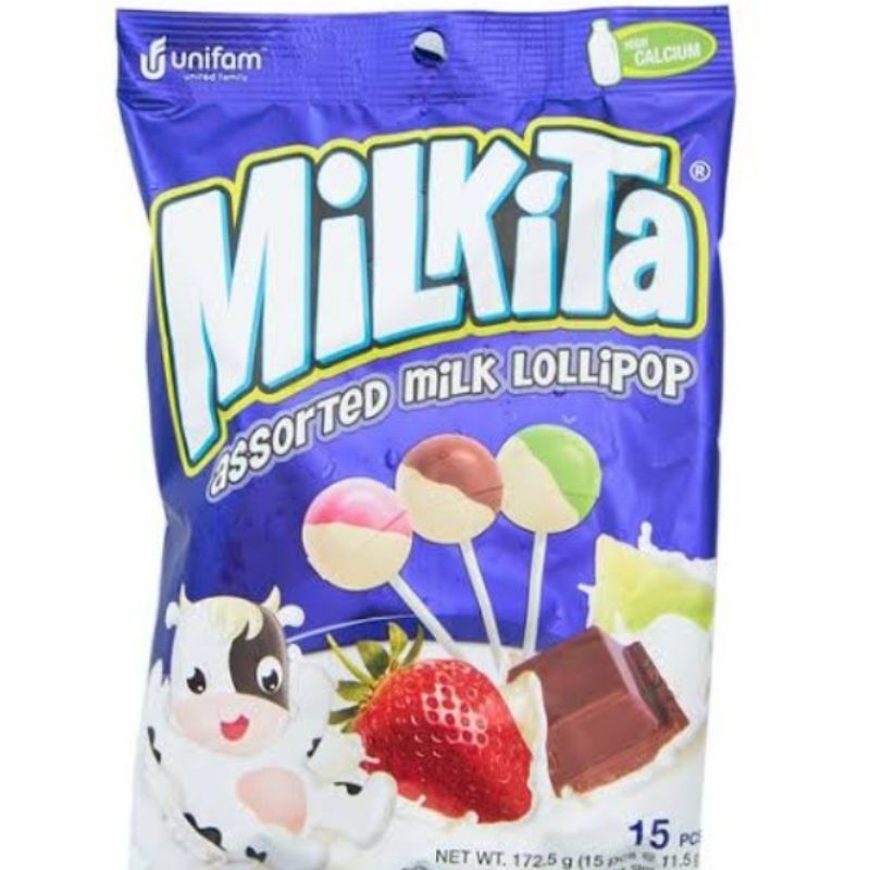 permen milkita lolipop isi 15pcs