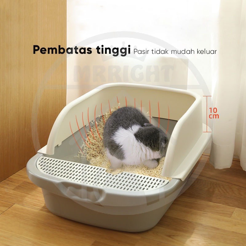 MR RIGHT cat litter box  Kucing Toilet litter box kucing besar  Pelatihan Toilet Hewan Peliharaan