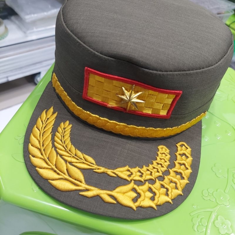 TOPI HIJAU KOMANDO POLPP 4c