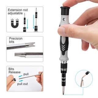 ISKU Obeng Set 122 in 1 Obeng HP Multifungsi Alat Bongkar Mini Precision Magnetic Screwdriver Obeng Set Komplit Serbaguna HP Laptop Reparasi