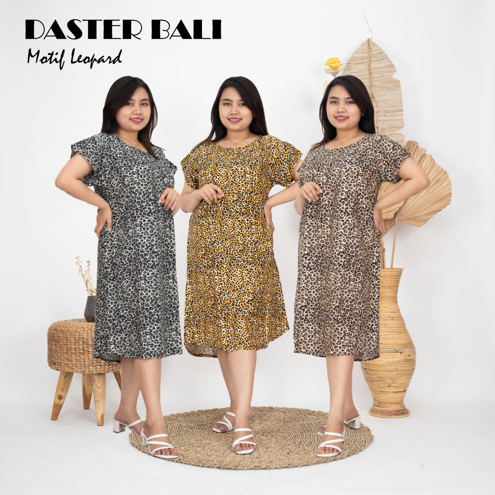 Daster Motif Leopard Bahan Rayon Premium Untuk Remaja dan Dewasa Termurah Dan Kekinian