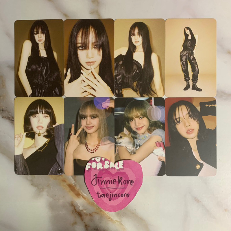 LISA 0327 PHOTOBOOK VOL.03 OFFICIAL STICKER SET PHOTOSTRIP POB KTOWN PHOTOCARD PC BENEFIT GUGUK BLAC