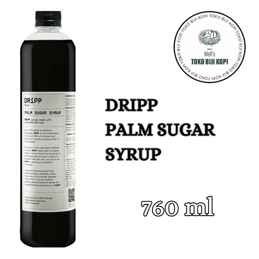 

DRIPP SYRUP PALM SUGAR FLAVOUR - 760 ML / SIRUP DRIPP PALM SUGAR