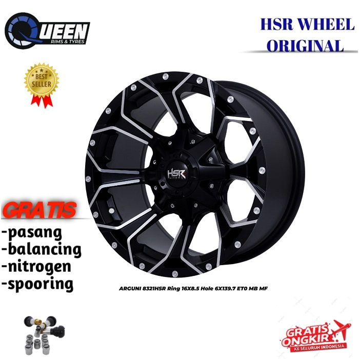 Velg mobil pajero,fortuner,double hilux,terano HSR ARGUNI Ring16