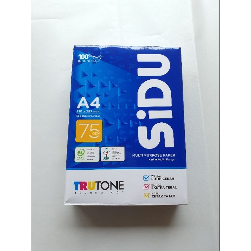 

Sidu 75g A4 kertas fotocopy kertas print