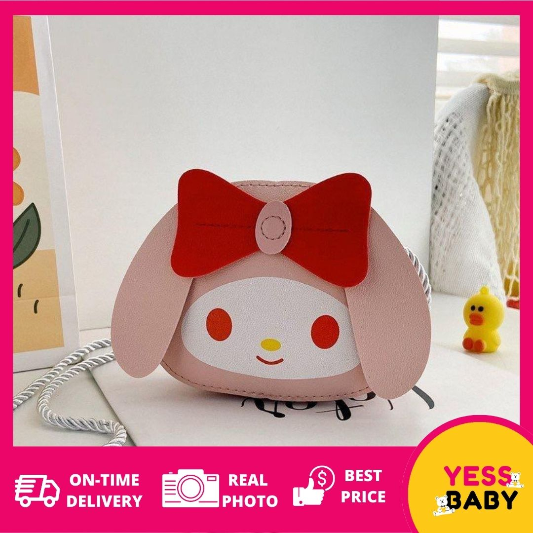 YESSBABY MELODY PITA PINK Tas anak Small and cute cartoon pattern single shoulder/children's leisure bag