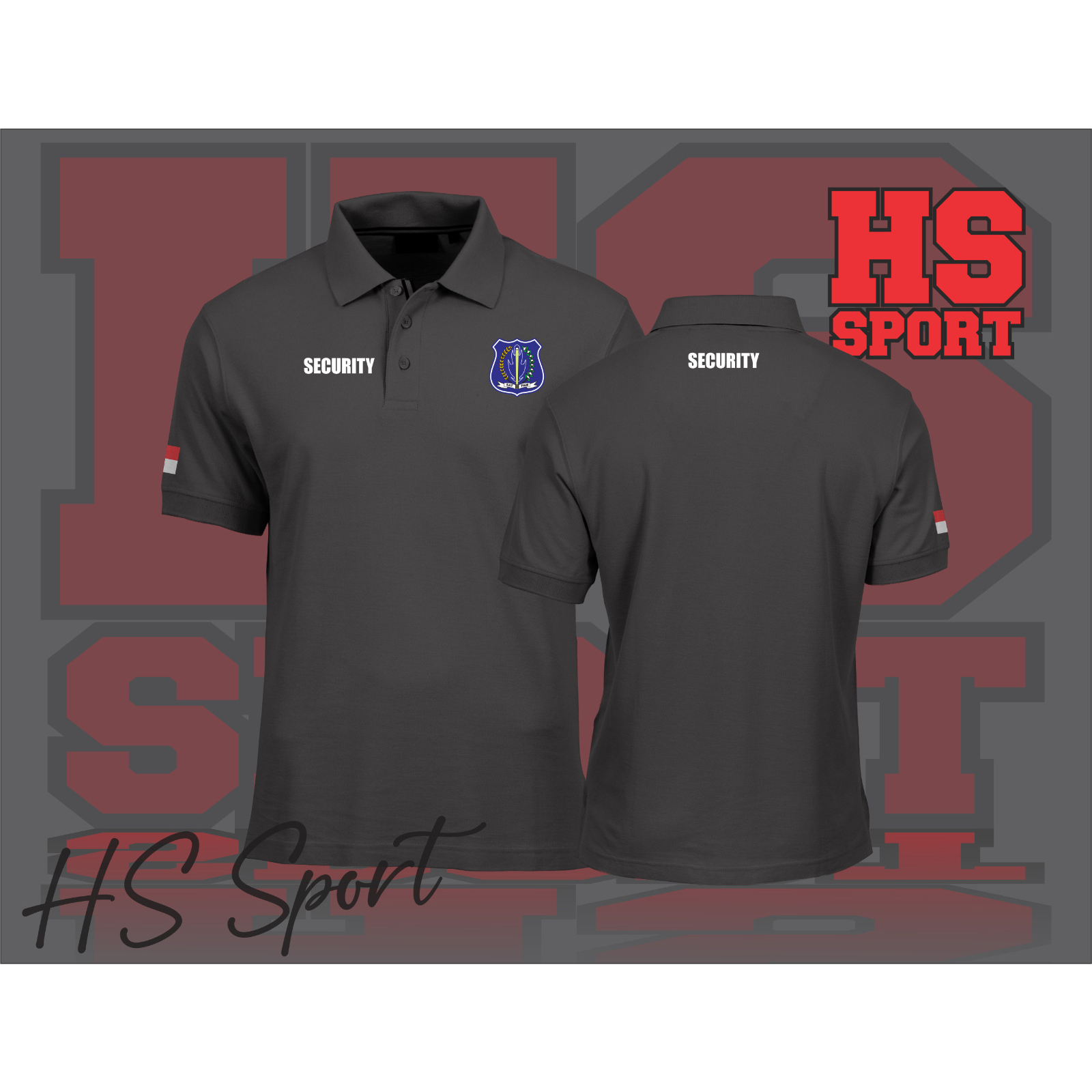 POLO SECURITY - BAJU POLO SECURITY KECIL DEPAN BELAKANG - BAJU KERAH POLO SECURITY