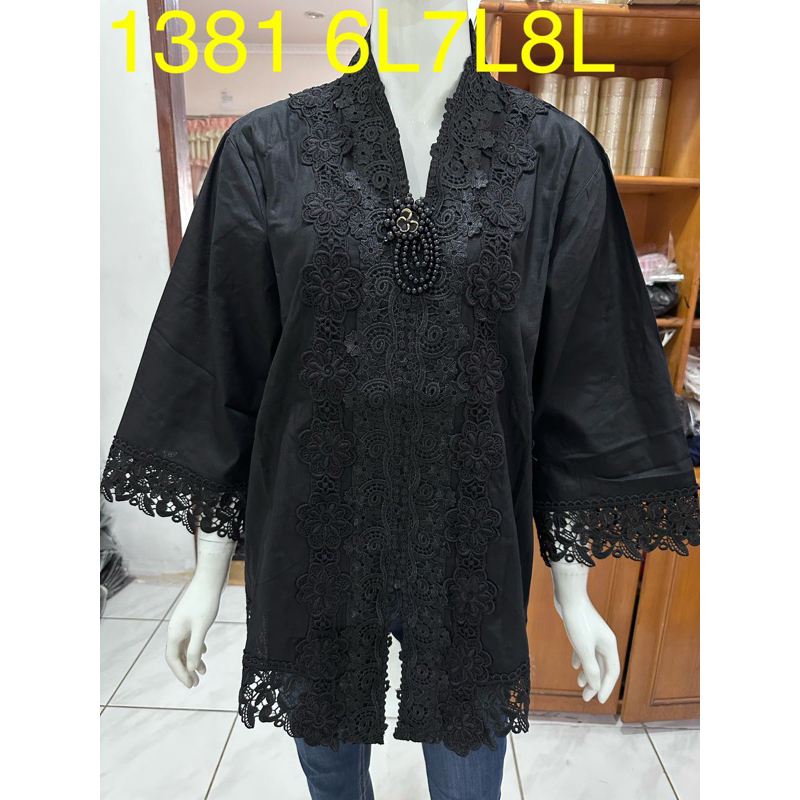 big size kebaya alexuez kombinasi brukat bros ukuran jumbo premium 6L 7L 8L