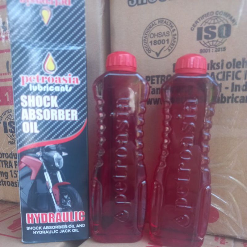 Oli Oil Skok Shock Depan 1 Box Isi 2 Botol 200 ML kualitas Original Petroasia