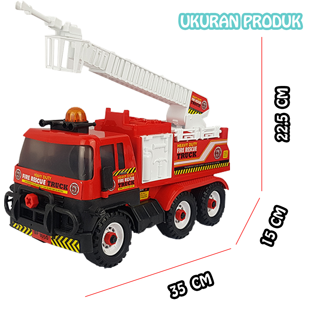 Mainan Anak Truk Pemadam Kebakaran / Fire Truck Toys 8050