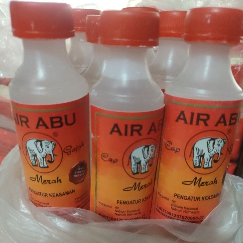 

Air abu cap gajah.