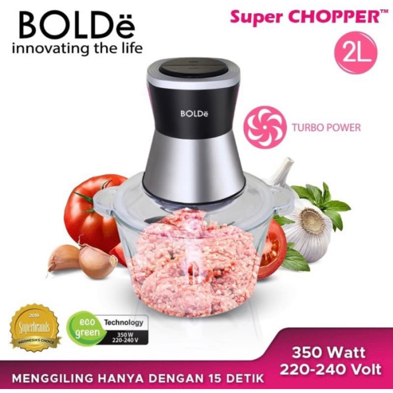 Bolde Super Food Chopper / Chopper Bolde  Stainless 1,2 Liter / Chopper