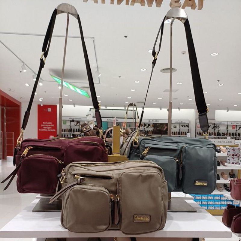 Selempang Parasut Bellezza Cz036 Original Counter Depstore - Tas Wanita Sling Bag Nylon Ringan Banya