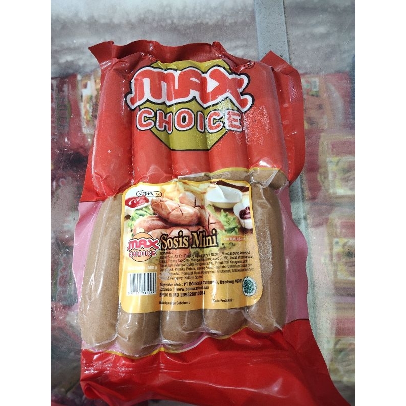 

MAX CHOICE SOSIS BAKAR SAPI 500 GRM