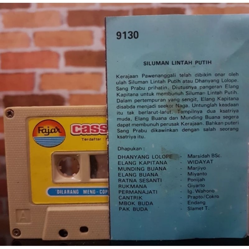 Kaset Pita Siluman Lintah Putih