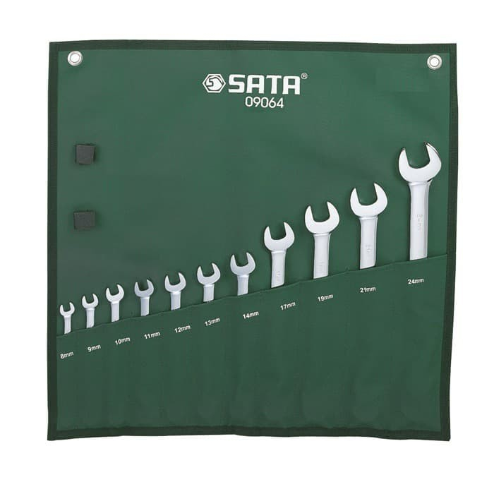 SATA Combination Wrench SET 11 Pcs METRIC Sata Kunci Ring Pas SET 8-24 mm 11pcs 09064