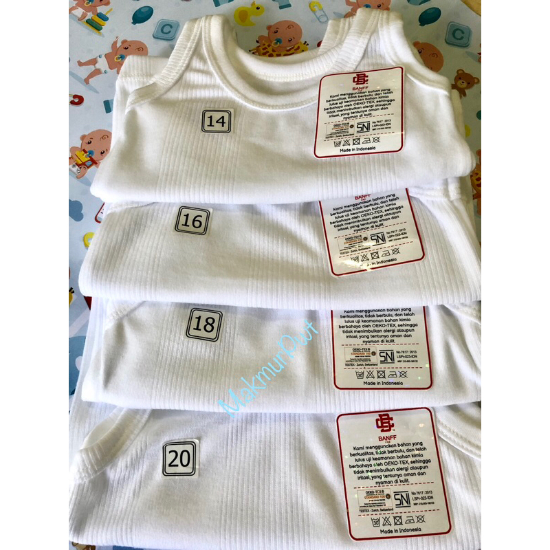 Boy London Kaos Dalam/ Singlet Putih Anak Katun