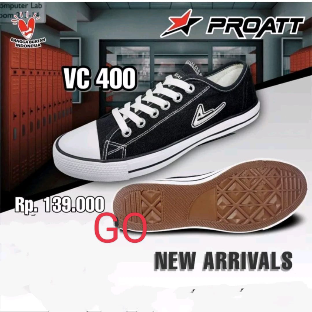 gos PRO ATT AR 25013 Sepatu Warior/Macan Sneaker Olahraga Anak Sepatu Kain Sepatu Sekolah Anak Original