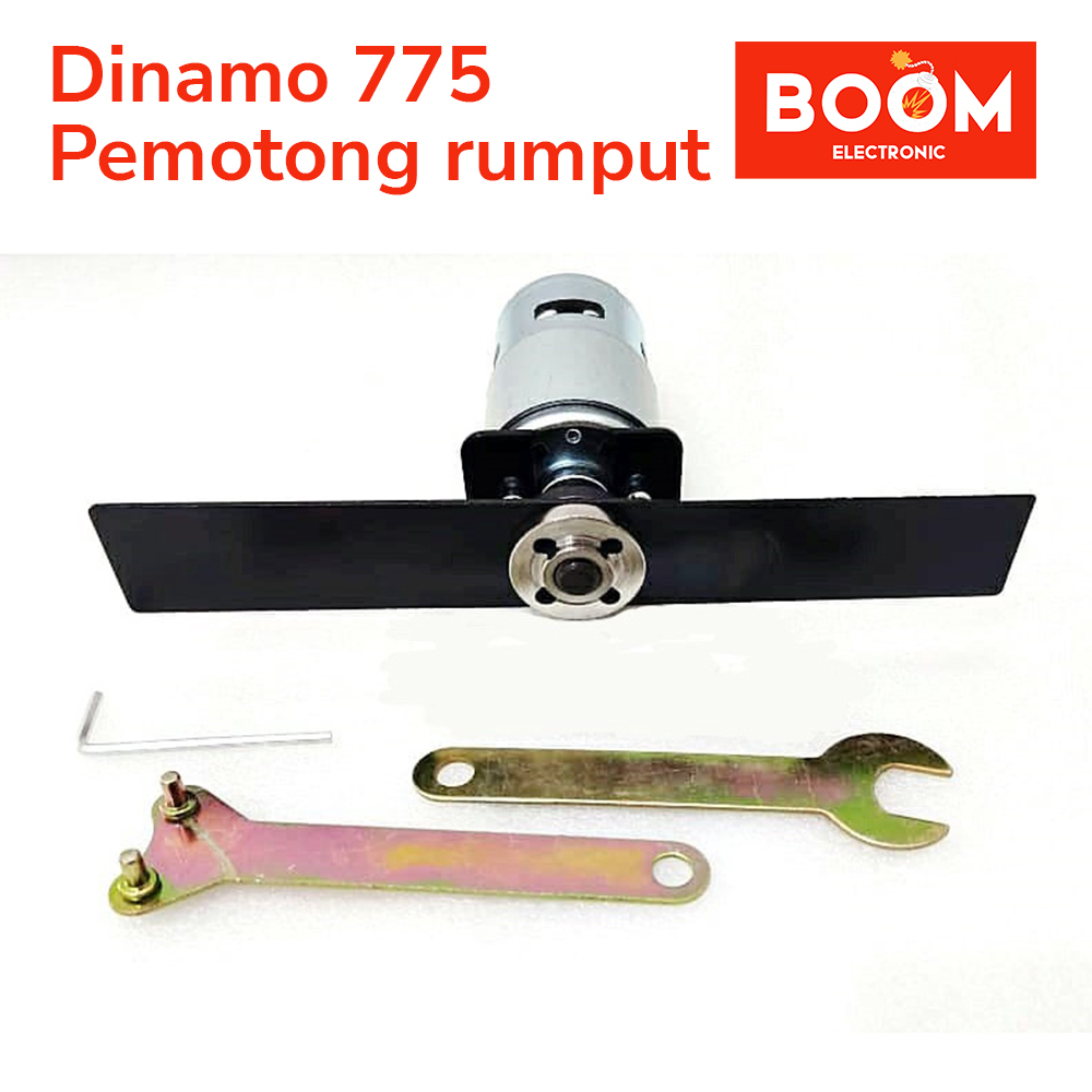 PAKET !!! Dinamo Motor DC 775 untuk Pemotong Rumput