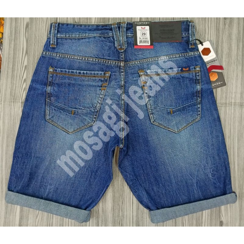 CELANA JEANS PENDEK PRIA MOSAGGY SOBEK PREMIUM