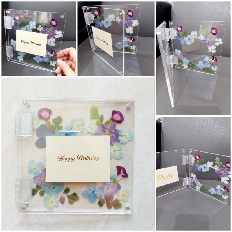 DIY Magnetic Flower Book Frame - Frame Foto - Acrylic Frame - Photo Acrylic - Mother's day gift - Ka