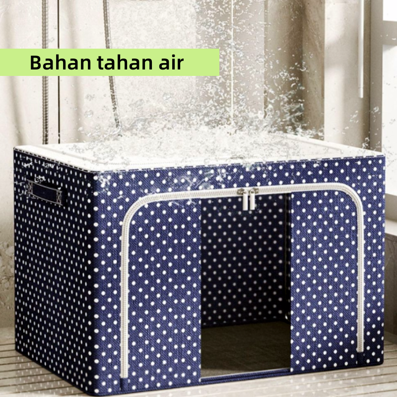 66L-100L-150L Kotak penyimpanan oxford storage box  Pakaian organizer Jumbo Tempat Penyimpanan Multifungsi mainan box storge