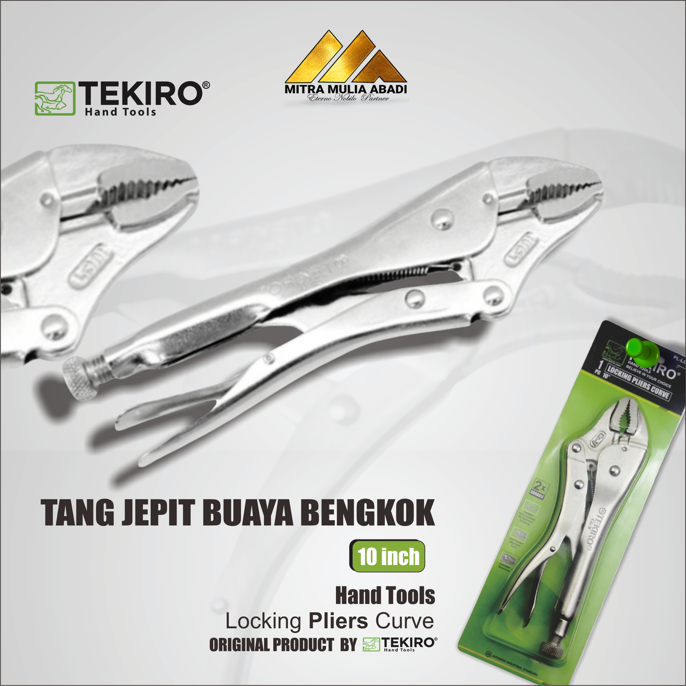 TEKIRO TANG BUAYA  BENGKOK 10&quot; / TANG JEPIT BUAYA TEKIRO 10&quot;