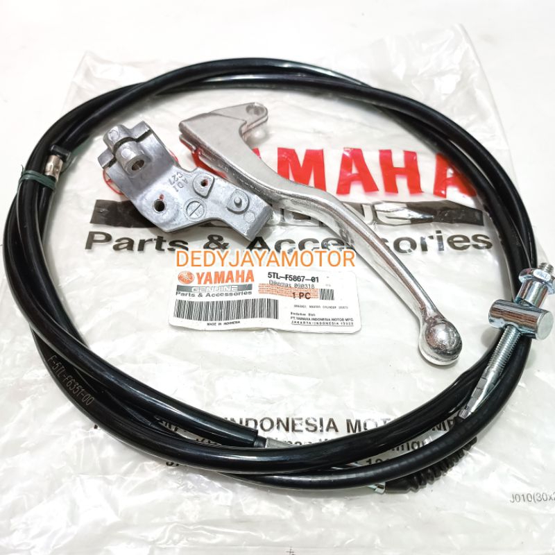 Kabel Rem Belakang Mio Sporty sepaket + dudukan spion kiri + handle rem kiri Mio sporty mio smile mio soul karbu fino karbu harga sepaket
