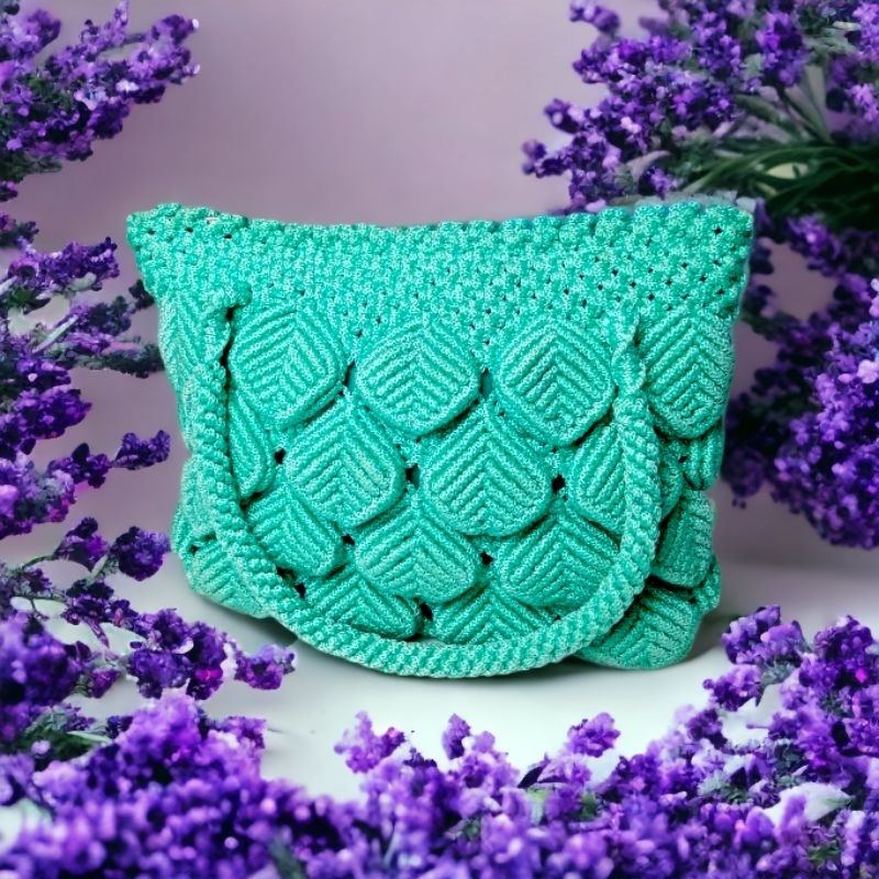 Tas Rajut Talikur Daun Besar