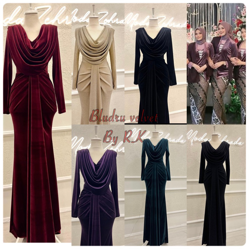 bahan bludru velvet / kain bludru strech / kain Bludru