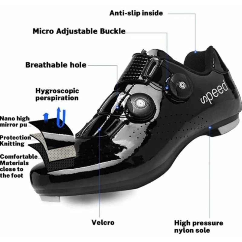 Sepatu Sepeda Multi Cleat MTB Roadbike Bicycle Shoes Cleats Road bike MTB 2 BOA