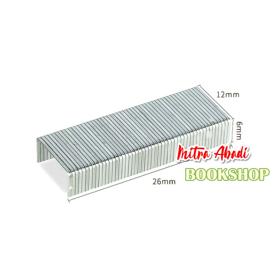 REFILL ISI ULANG STREPLES / STAPLES KARDUS NO. 12 ( 24/6 ) ISI 1000 PC