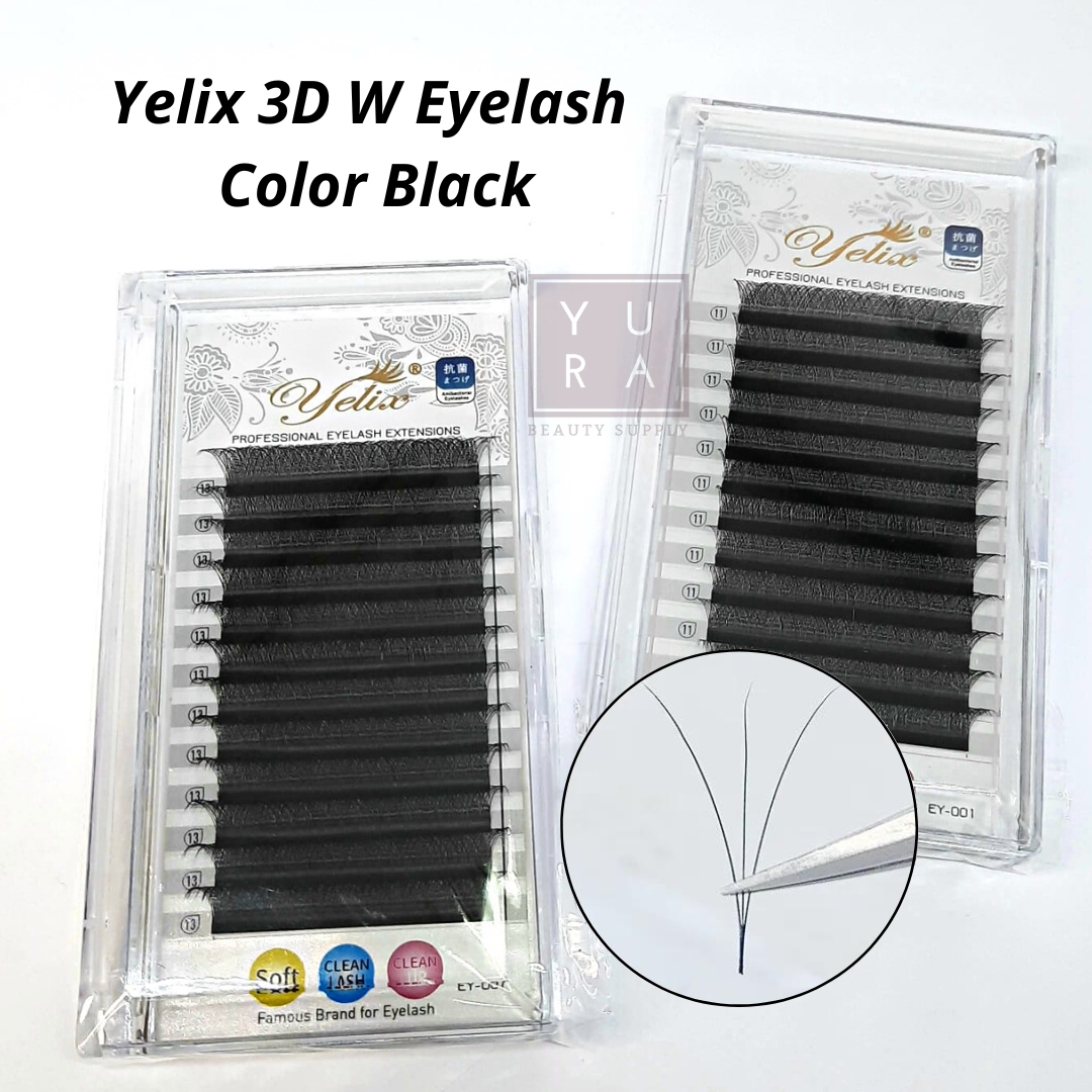 YELIX LABEL BAWAH HIJAU/ Yelix 3D W-Lashes Volume-Russian Eyelash Extension