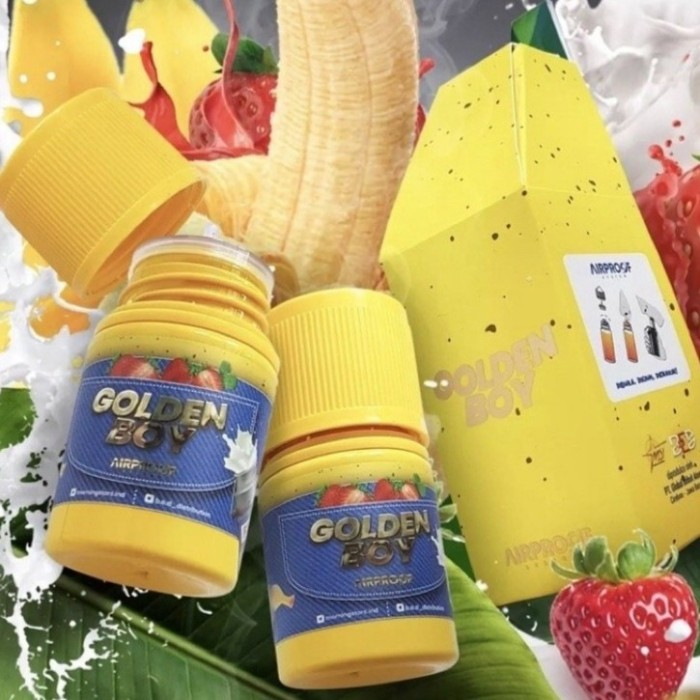 LIQUID GOLDEN BOY 60ML BANANA STRAWBERRY MILK