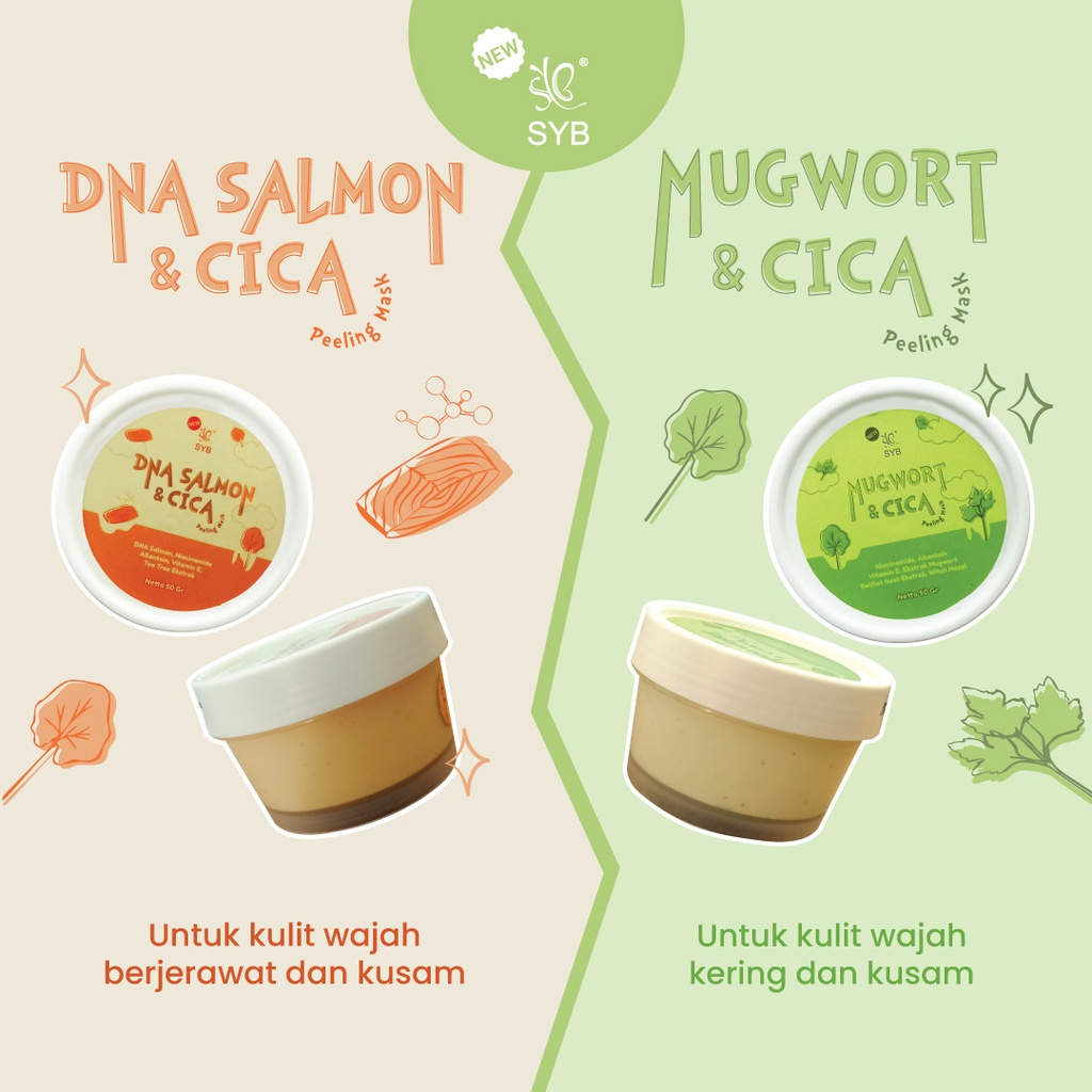 QEILA - SYB Cica Peeling Mask 50gr | Mugwort &amp; DNA Salmon