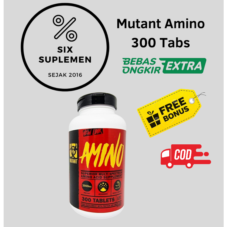 (Bonus Shaker/Sample) Mutant Amino 300 Tablet