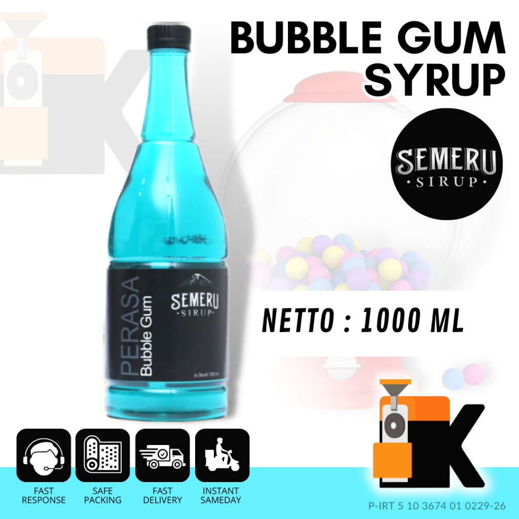 

Kieta Roastery - Syrup Semeru Bubble Gum 1100ml