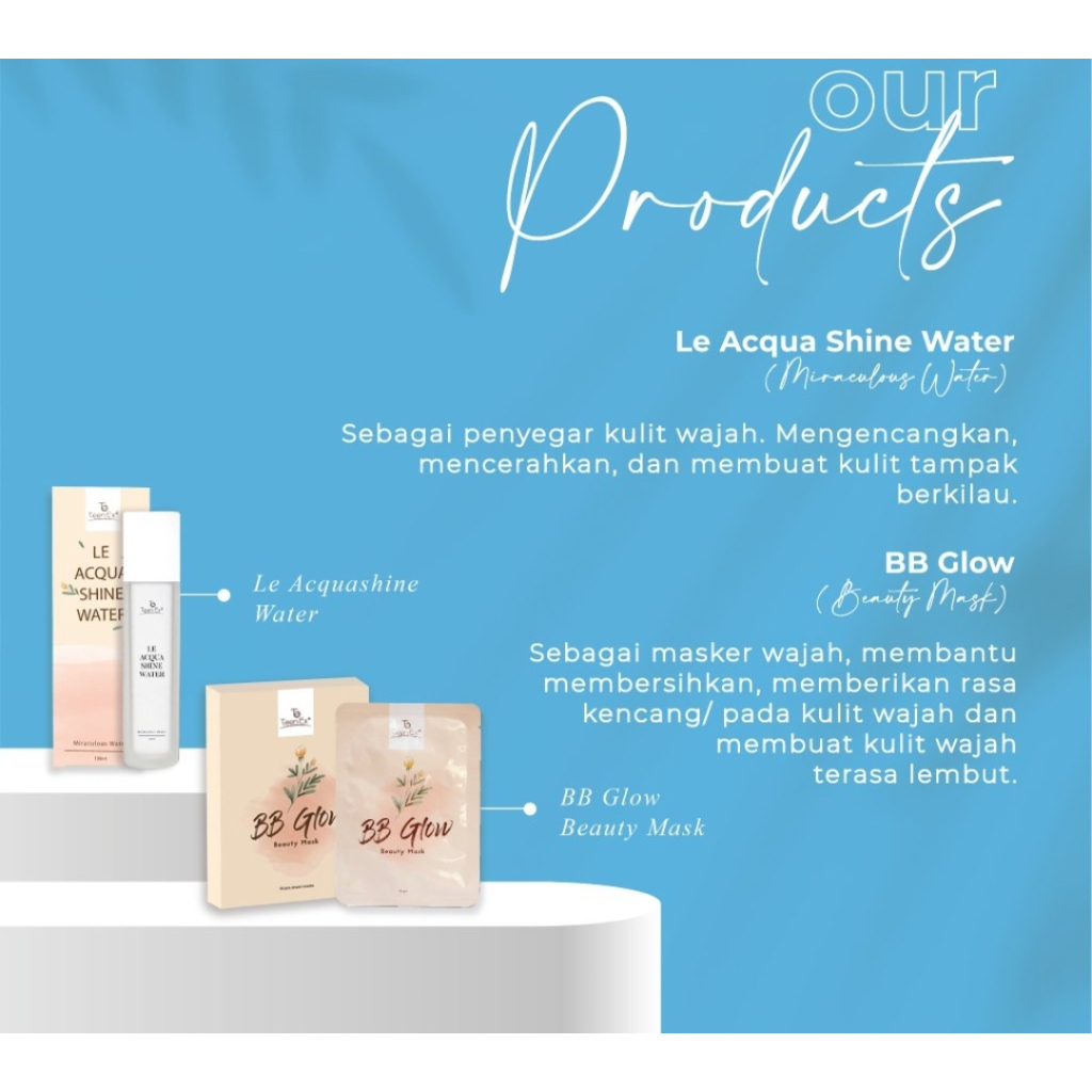 BB GLOW Beauty Mask &amp; Le Acquashine Water | BB Glow Mask LVIORS