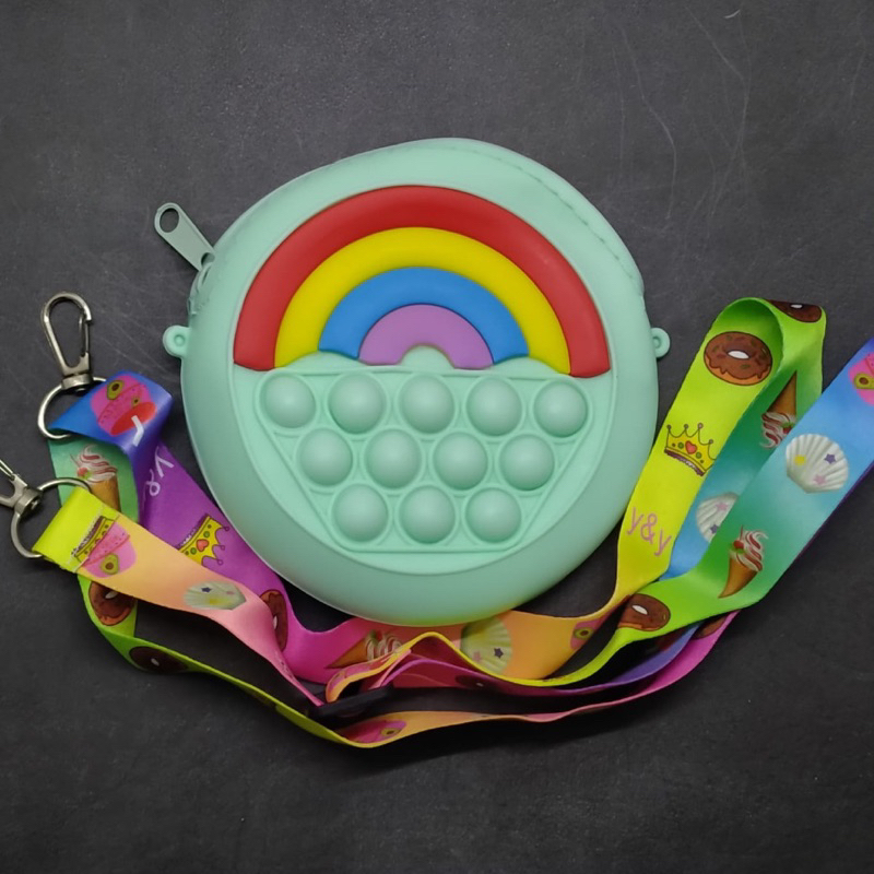 Tas Pop It Selempang Tas Anak Lucu Tas Karakter Tas Rainbow Terbaru Kekinian viral