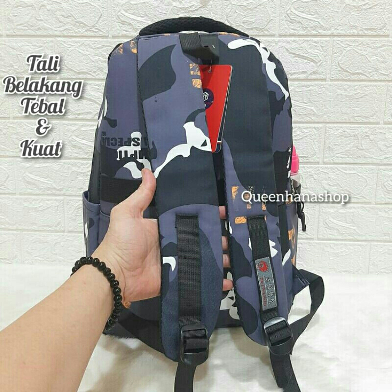 New Tas Ransel Sekolah Remaja Motif Kekinian